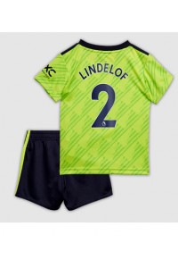 Fotbalové Dres Manchester United Victor Lindelof #2 Dětské Třetí Oblečení 2022-23 Krátký Rukáv (+ trenýrky)